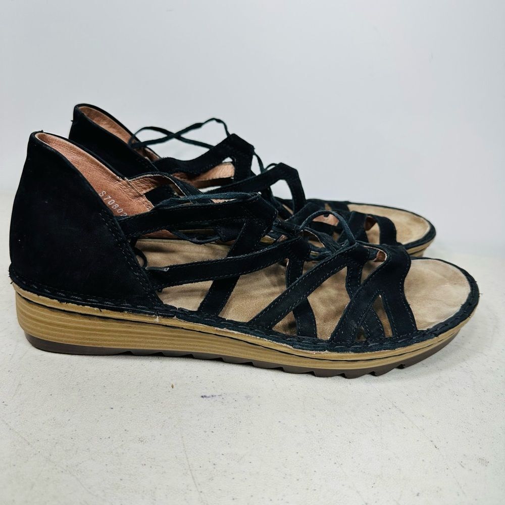 Naot Black Yarrow Strappy Sandal Sz 41 10.5-11 View 2